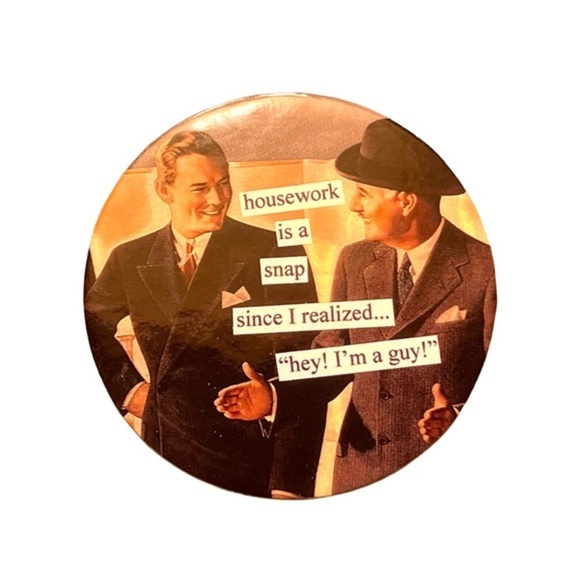 Anthropologie Anne Taintor 6 Piece Domestic Bliss Cork Coasters EUC - Picture 6 of 9